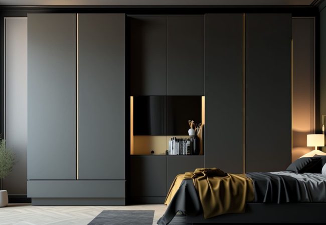 Hinged  This unique creation comes with handle and handle-less formats and is the most versatile and easily lockable wardrobe.